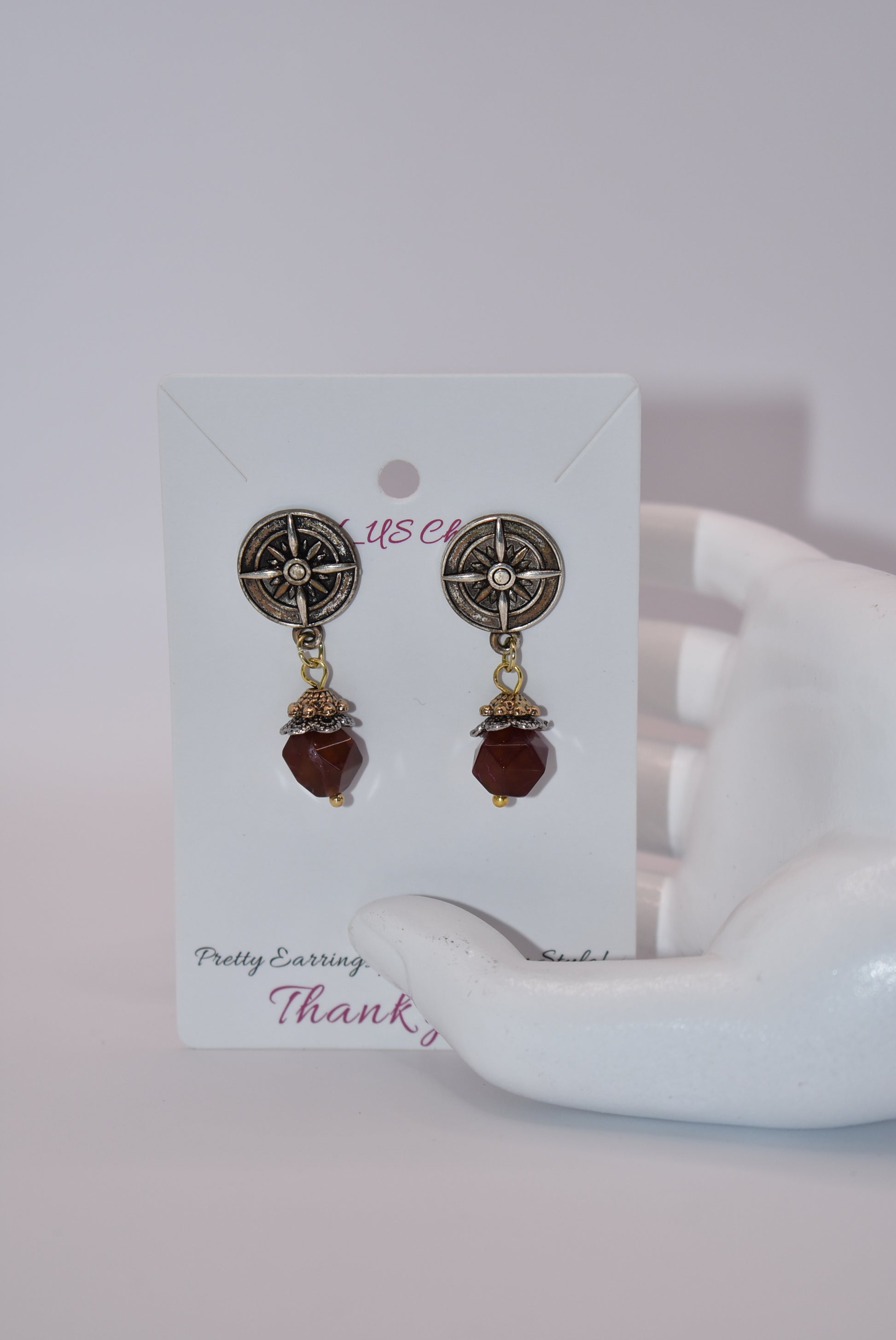 These unique post earrings are one-of-a-kind and are perfect for everyday comfort and go with just about anything.&nbsp; Get this pair while you can.&nbsp;&nbsp;