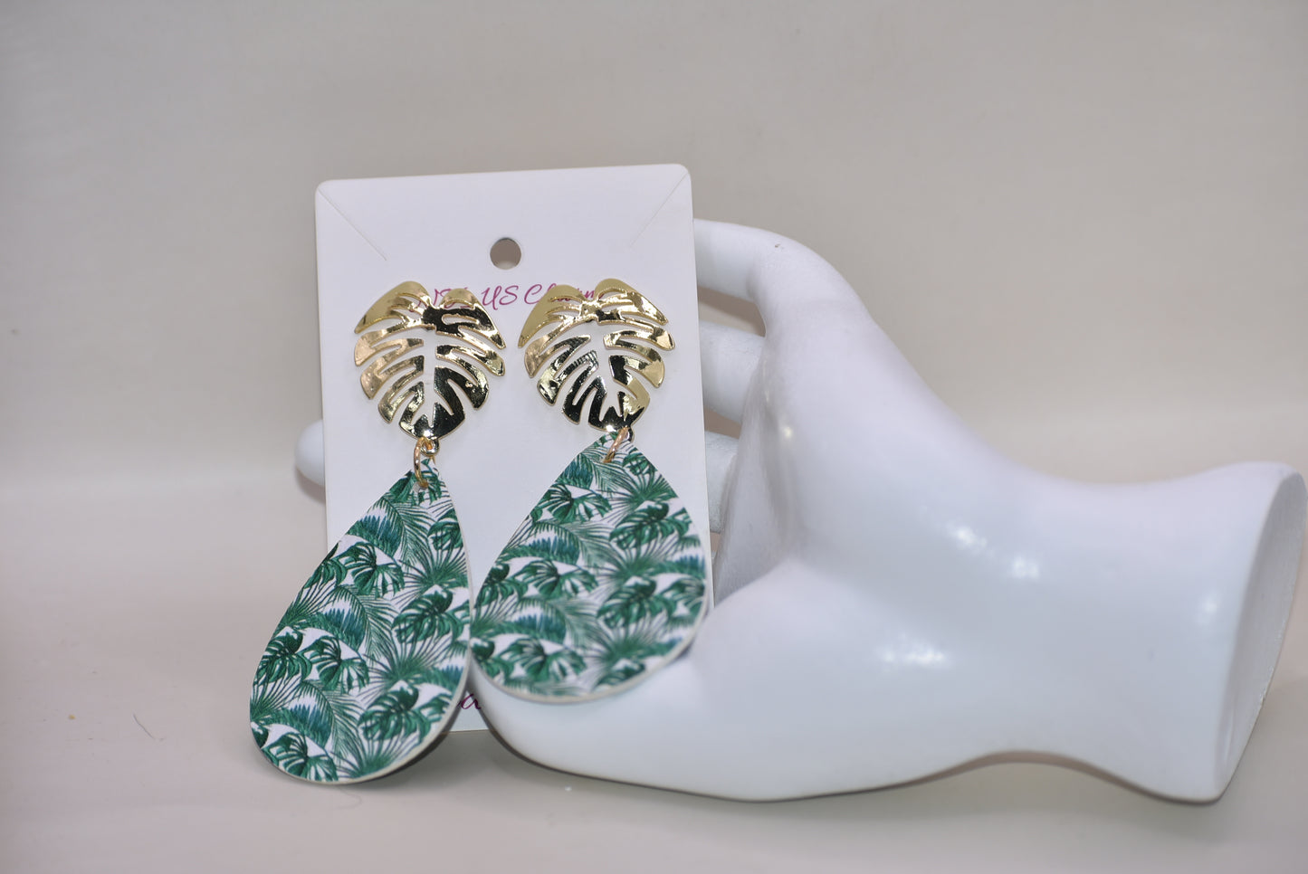 Add a touch of tropical vibes to your look with our Key West Collection. These pretty faux leather teardrops feature a unique palm tree gold filled post, perfect for all the palm tree lovers out there! With these earrings, you'll bring the beach anywhere you go." 🏝️🌴🌺