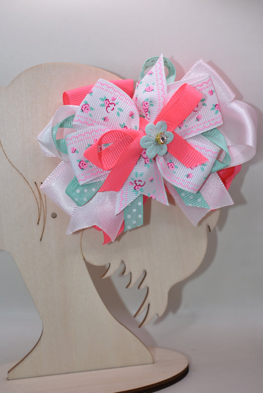 Spring into style with this adorable layered bow clip! 🌸 Featuring a cheerful mix of polka dots and delicate flowers, it's the perfect pop of color for any warm-weather look. ✨ The wrapped alligator clip makes styling effortless—just clip and go! 🎀 Whether you're dressing up a ponytail or adding flair to your favorite hairstyle, this sweet accessory brings instant fun and personality to your Spring and Summer wardrobe. 🌼💕